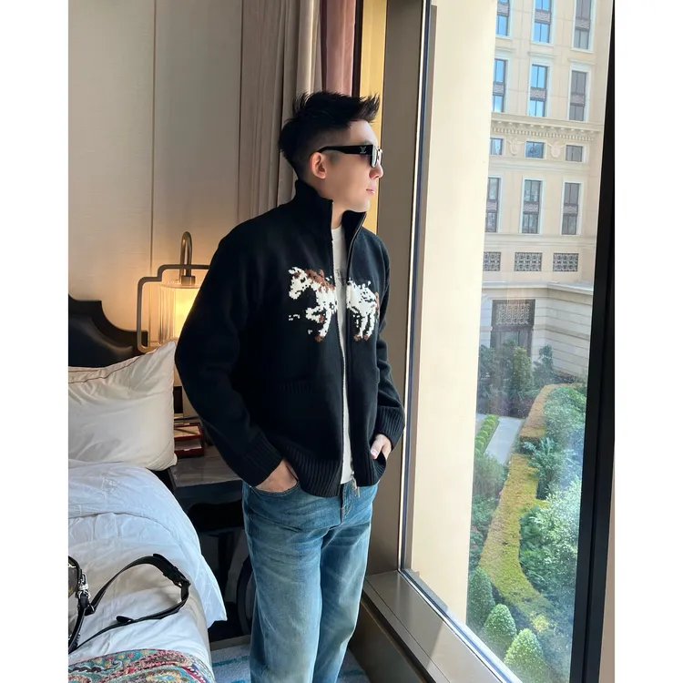 【马到成功】1300克绵羊毛重磅加厚保暖痞帅小马驹羊毛开衫夹克外套