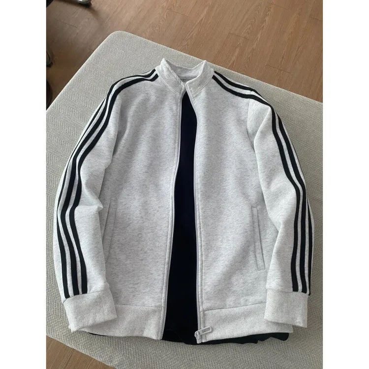 美式复古休闲立领卫衣男春夏潮牌vintage运动休闲棒球服夹克外套