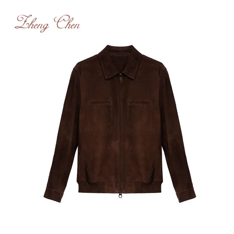 2阿塞拜疆绒面小羊皮工装飞行员夹克 G-K10109