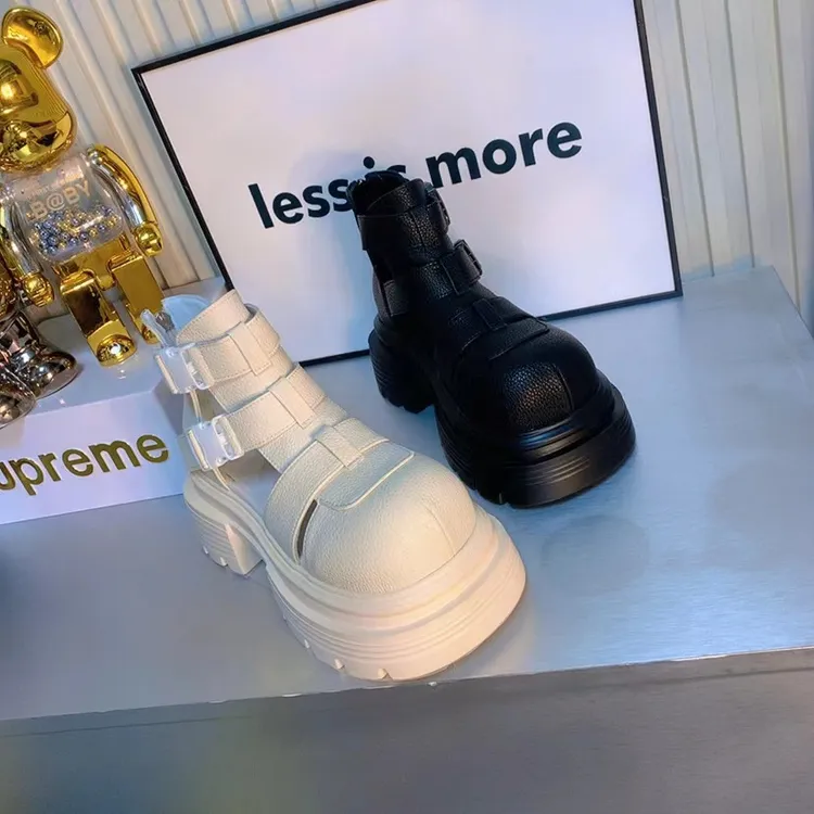 森女2025春季新款厚底女士短靴12-1