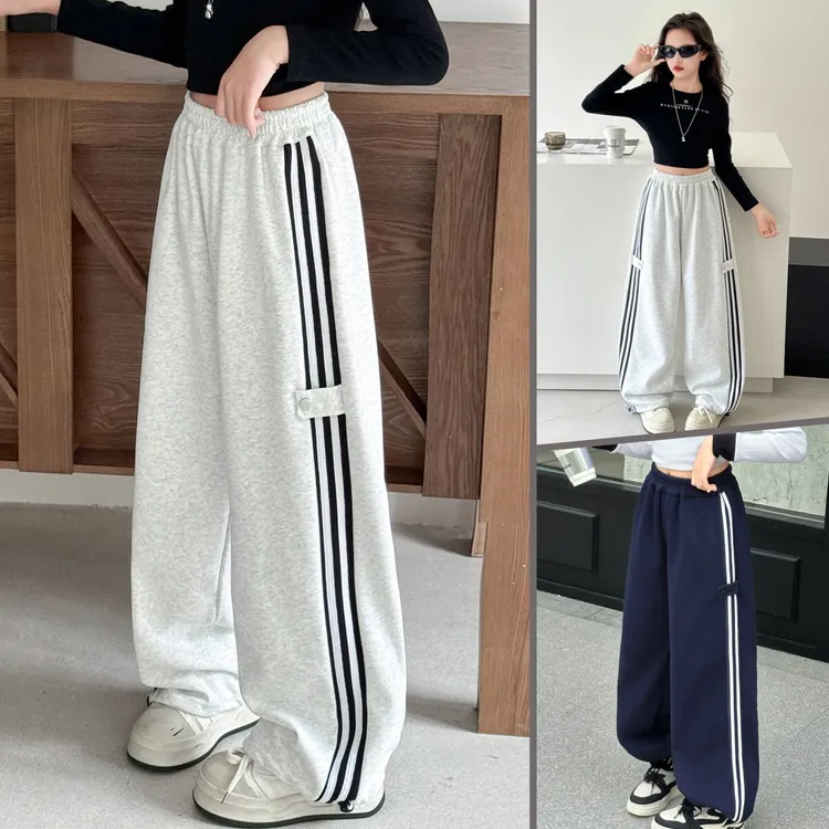 女童裤子秋款洋气卫裤儿童运动裤中大童宽松百搭长裤女孩休闲裤子