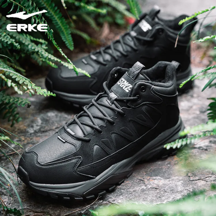 炽野3丨鸿星尔克新款时尚休闲鞋25年户外健步鞋男徒步保暖跑步鞋