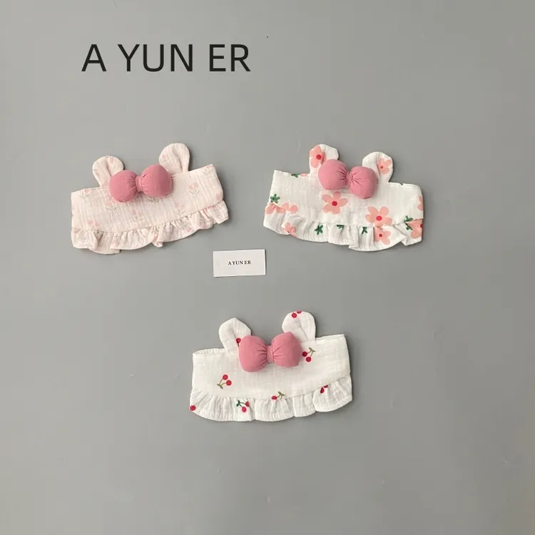 婴儿帽子春夏薄款小月龄女宝宝公主囟门帽空顶新生儿护卤门帽发带