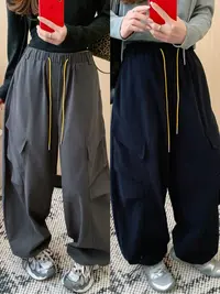 女士多口袋工装裤休闲裤