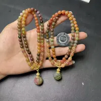 翡昱-N25-42136-盐源玛瑙珠链颈饰/约6-15+/约70颗/多样性发其一