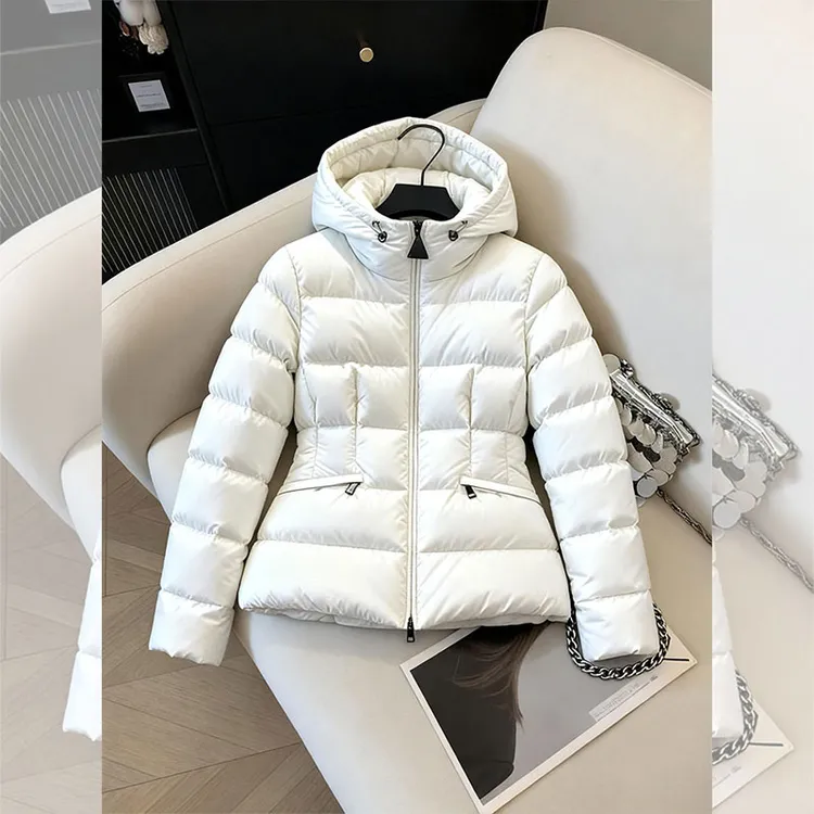 冬季新款保暖厚款棉服女百搭设计感收腰棉衣气质百搭减龄连帽外套