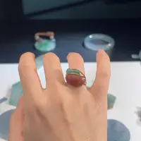 【闪购商品】南红玛瑙手链18K金镶嵌翠生大地系列戒指