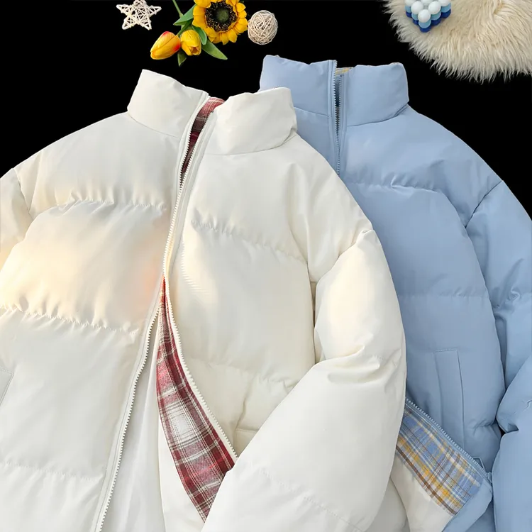 棉袄立领棉衣男港风男士冬季日系情侣棉服宽松短款百搭潮流秋冬