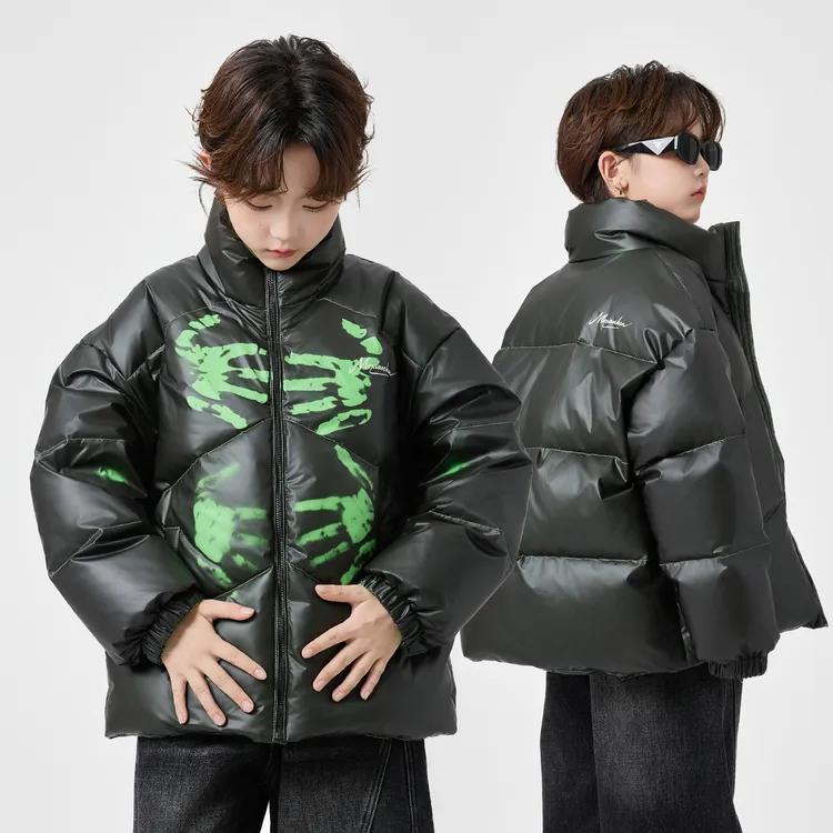 帅气男童温变羽绒服2025新款儿童潮流防水防污白鸭绒外套中大童装