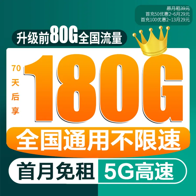 全国通用大流量卡广西广电信永全国无限速29元低租5G电话卡手机卡