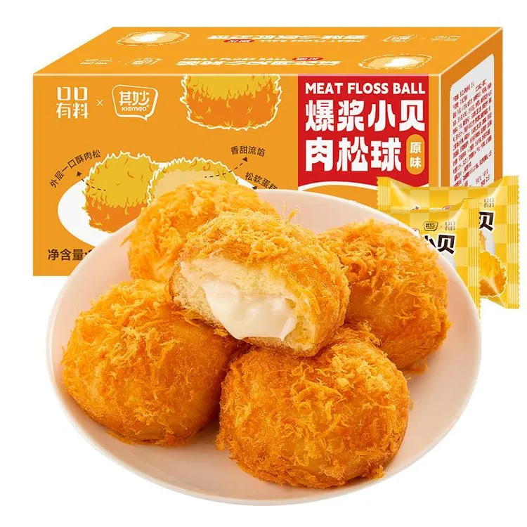 其妙肉松爆浆小贝面包整箱早餐夹心蛋糕点心零食小吃休闲