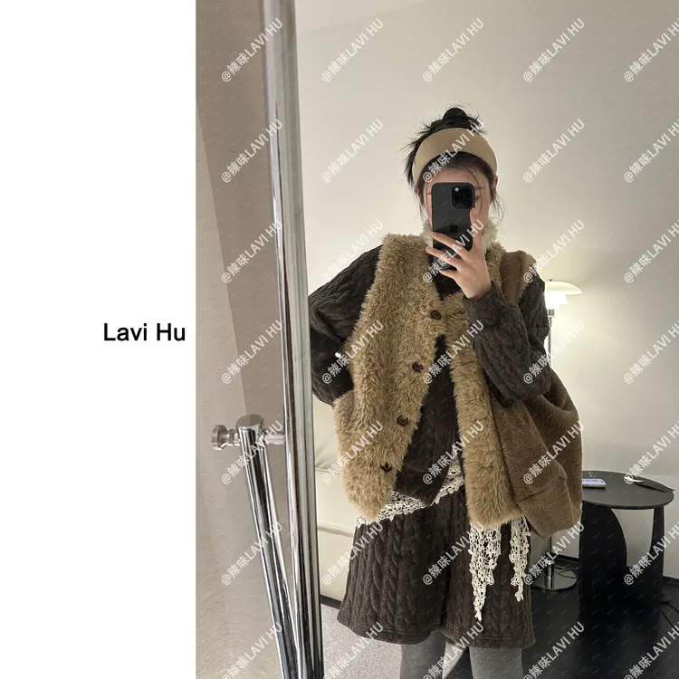 LAVI HU【柏林色调】韩版百搭复古马甲LW1532