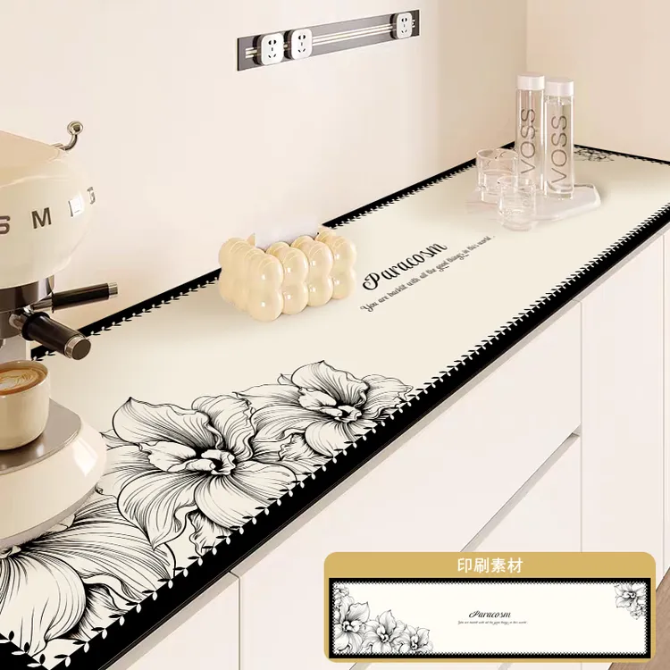 法式小香风电视柜餐桌垫轻奢高级感免洗餐边柜盖布鞋柜台面保护垫