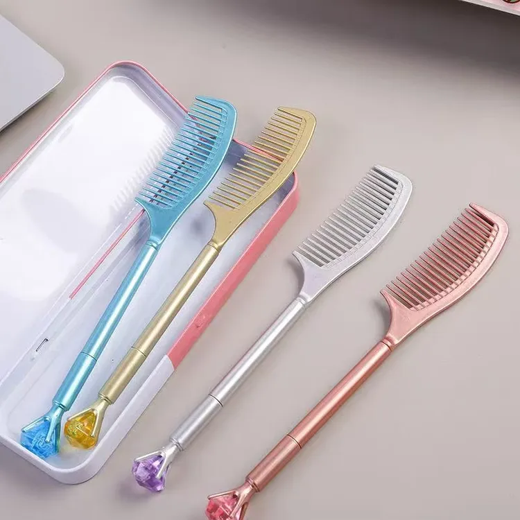 【利灵】钻石梳子笔创意减压学生玩具搞怪抽象个性驾车个人用品