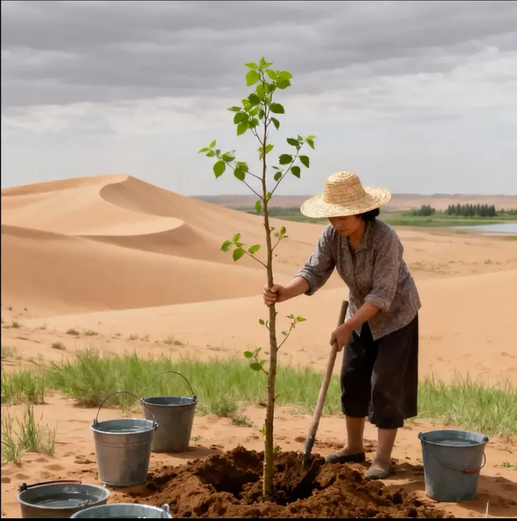 沙漠绿化感恩有您纪念-品Y1