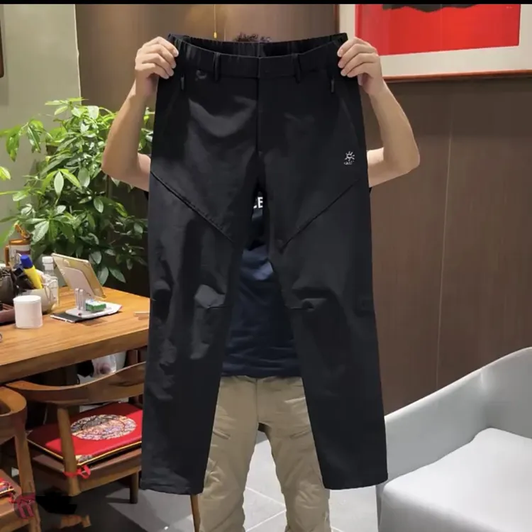 25D31户外男士软壳冲锋裤防风百搭修身直筒运动休闲长裤