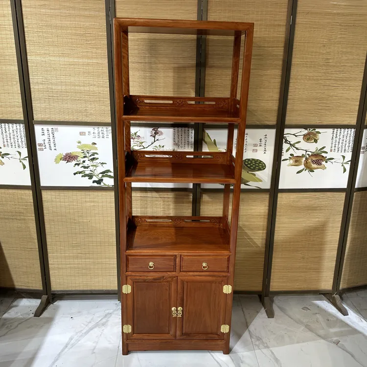 越南花梨木花梨色小书柜书架收纳柜储物柜文件柜尺寸62*33*178高
