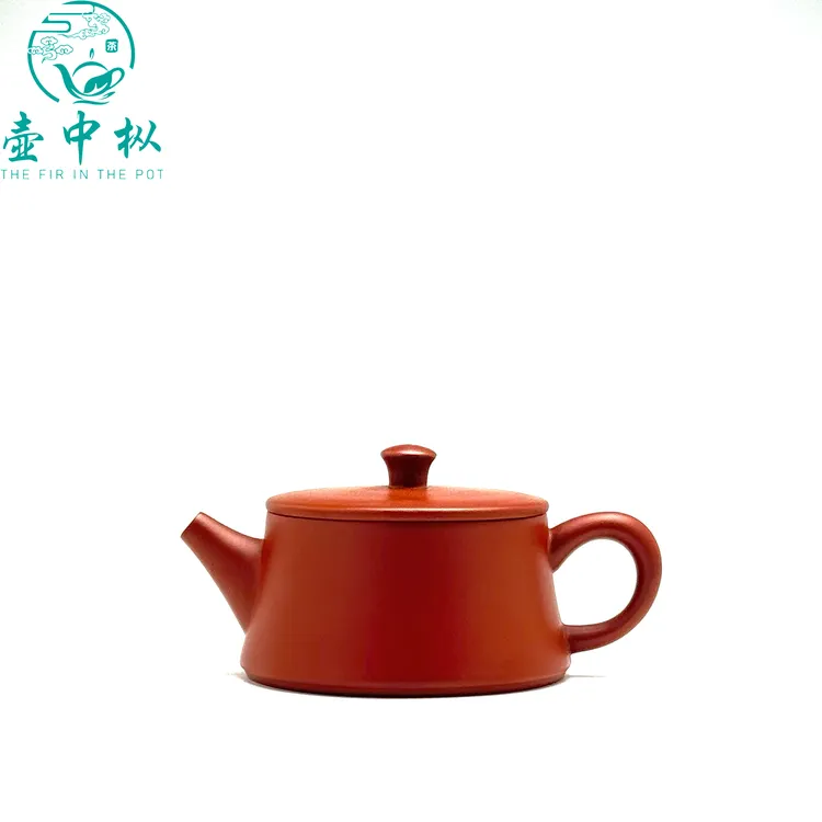 120cc手工云柱壶大口汉瓦壶正宗潮州手拉壶原矿朱泥功夫茶器茶壶