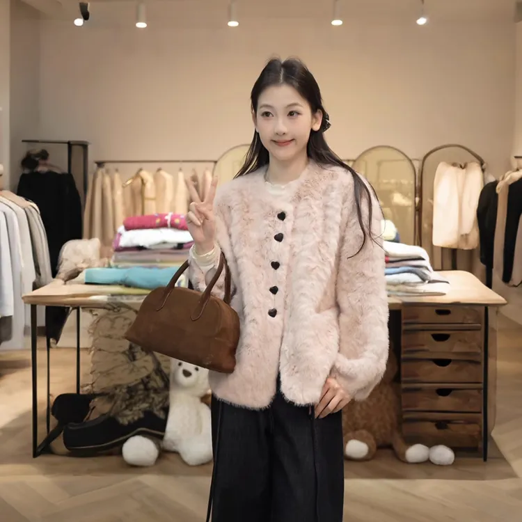 【闵笑一】粉雾糖霜 小香风25早秋新款百搭显瘦上衣潮牌女装外套