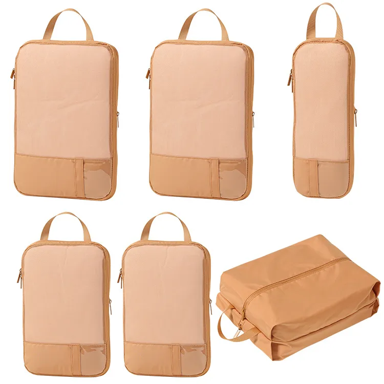 秋冬新款升级可压缩六件套收纳袋牛津布旅行包搬家便捷旅游收纳包