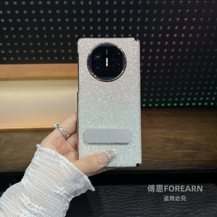 适用于华为matex5手机壳女款渐变闪钻matex6折叠屏x5保护套matex3