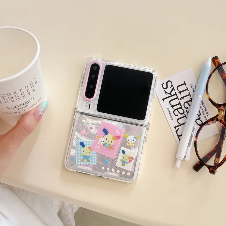 羽纱花小兔华为purax手机壳可爱高级感硅胶imd软壳小折叠屏女适用