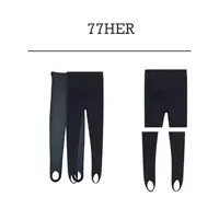 77her 老钱风秋冬裤袜紧身踩脚裤加厚透气羊毛打底裤