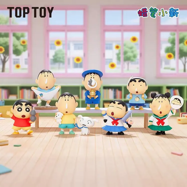 【正版明盒】TOPTOY正版蜡笔小新我的呆呆朋友系列手办阿呆摆件