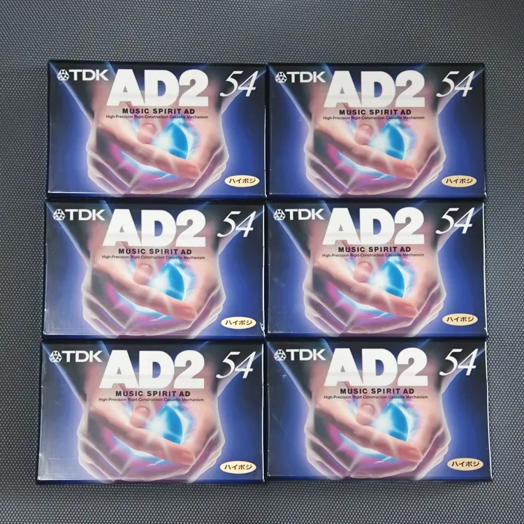 TDK AD2 54分钟二类空白磁带未拆封录音带随身听卡座刻录翻录磁带