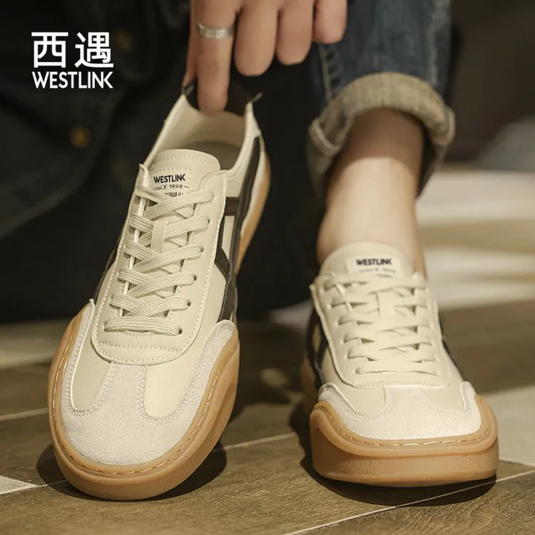 Westlink/西遇干净感痞帅男鞋休闲百搭鞋子爆款2025新款板鞋防滑