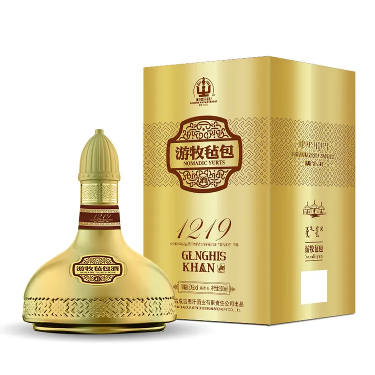 成吉思汗游牧毡包系列 清香型白酒 单瓶装内蒙古特产50度500ml