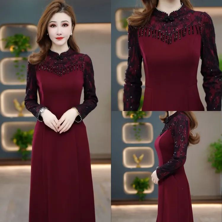 冬季新款连衣裙2025韩版气质显瘦百搭收腰连衣裙CY25Y3350