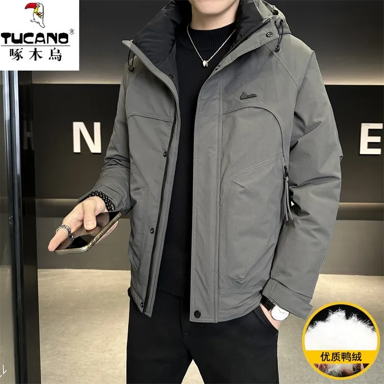 TUCANO/啄木鳥男士冬季连帽羽绒服休闲潮流加厚韩版青年防风