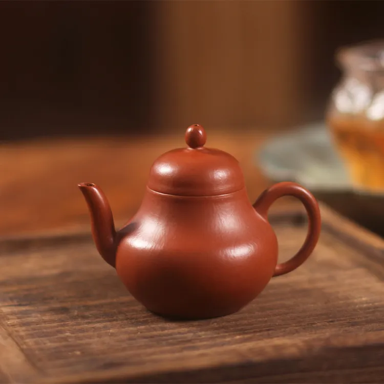 0添加 小煤窑老朱泥思亭壶100毫升全手工 岩茶功夫茶具带质检报告