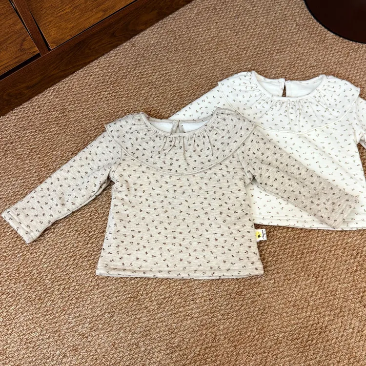 萱妈家-1218【碎花加绒打底上衣】直播间专享浮力 清 不退差