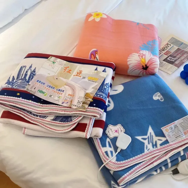 新疆包邮冬季电热毯调温加厚毛毯加热居家电褥子