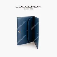 COCOLINDA | Row 羊皮蓝色钱包 护照夹卡包B5428