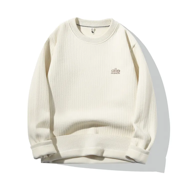 男士加绒加厚刺绣外穿打底卫衣