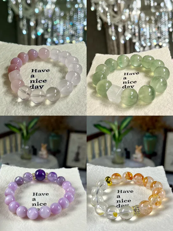 [石光物屿] 天然水晶串珠 扣数现装 请勿盲目下单No退No换！50-99