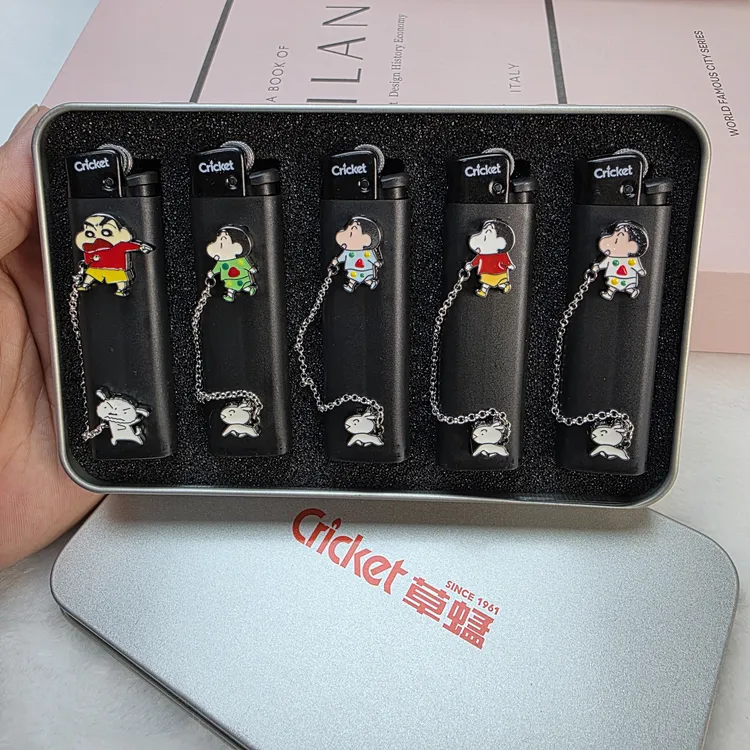 高级合金小新饰品Diy创意打火机成品Cricket草蜢打火机正品保证