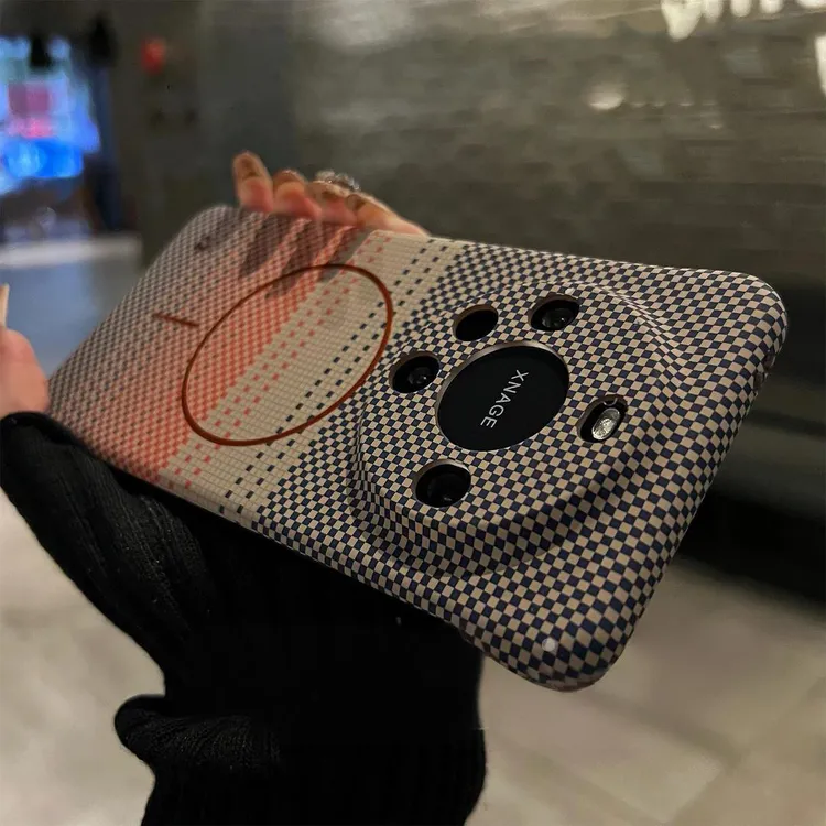 磁吸无边框适用华mate80pro手机壳mate70pro新款凯拉夫纹mate60