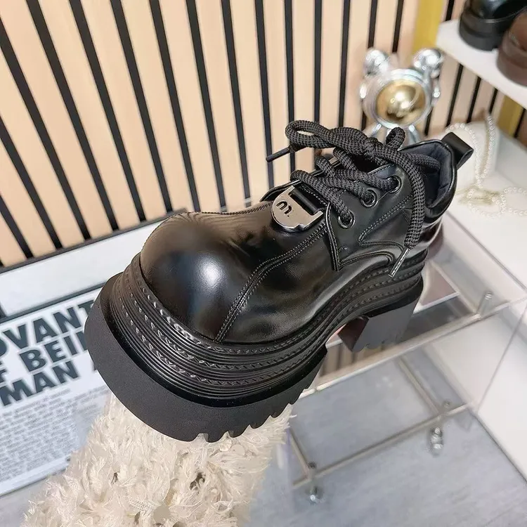 郭姐甄选2025早春新品系带增高厚底时装女士乐福鞋211-30佳