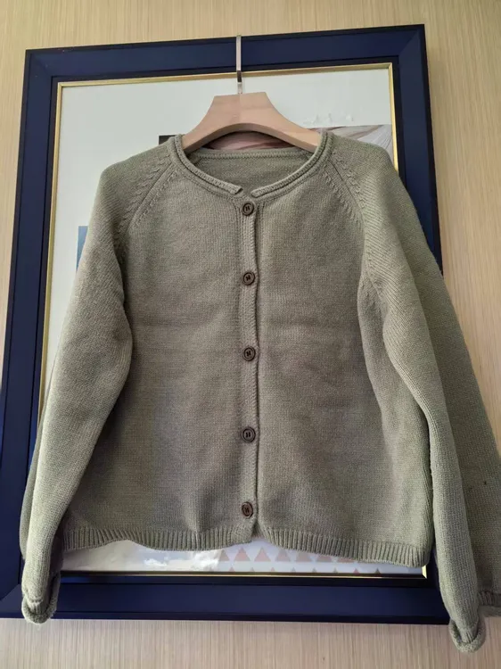 韩版百搭宽松毛衣时尚长袖休闲开衫女新款No退No换