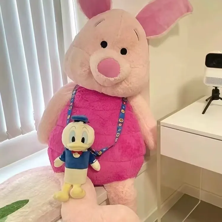 网红粉色皮杰猪大玩偶毛绒玩具大号布娃娃睡觉抱枕公仔送女友礼物