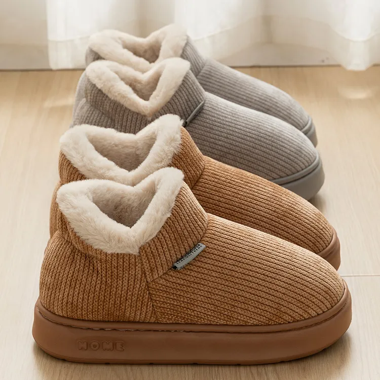包跟棉拖鞋男士冬季2025新款家居家用室内保暖加绒加厚外穿棉鞋男