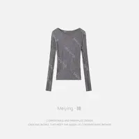 Meiying-竖坑条100极细美丽诺羊毛针织衫YA5DZ020