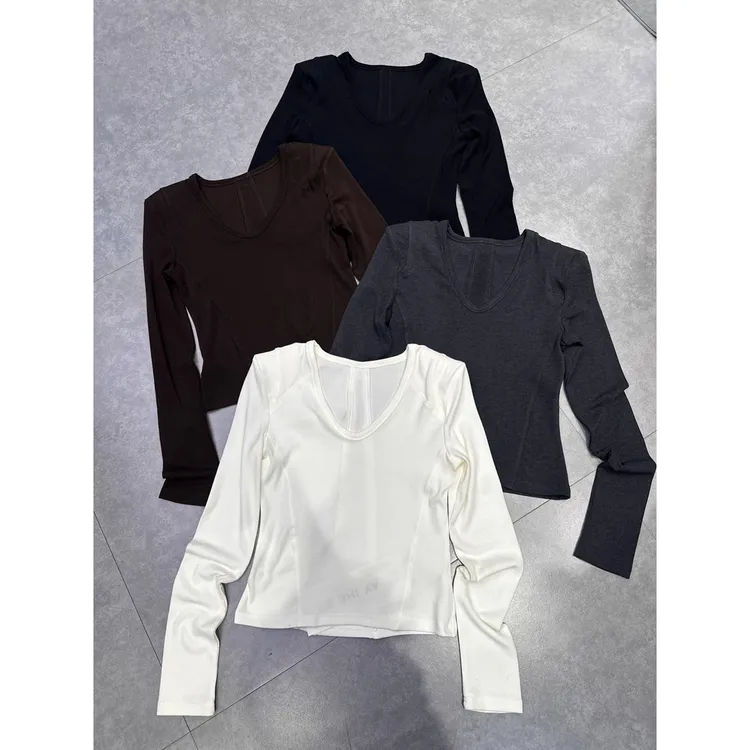 2025冬季新款减龄后背拉链修身长袖T恤女韩版修身显瘦打底上衣ins