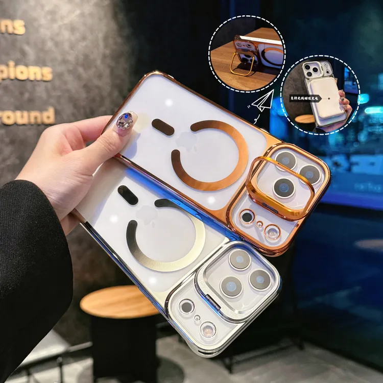 【镜头支架】适用苹果17promax手机壳透明磁吸iPhone13/14/15/16套
