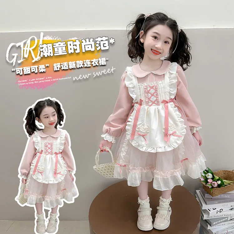 女童洛丽塔公主裙秋装3-6岁小女孩裙子生日洋气秋季儿童连衣裙秋