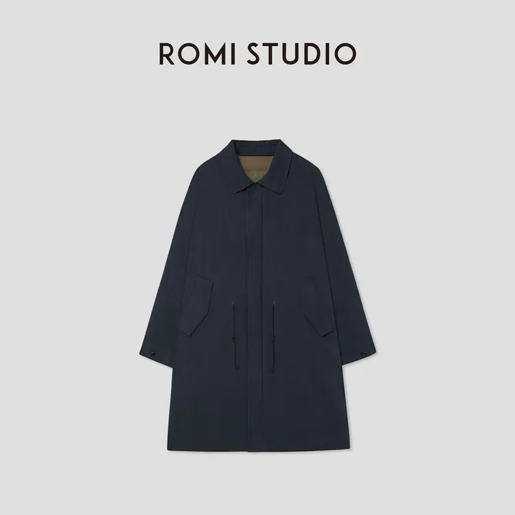ROMI STUDIO“温柔有度”100%长绒棉砂洗内胆可拆卸外套RW24WWD0329